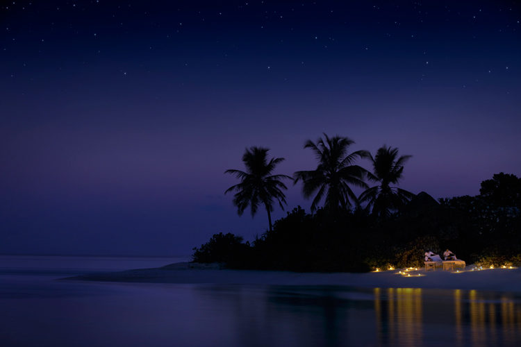 Private beach dining at Four Seasons Kuda Haruu Maldives