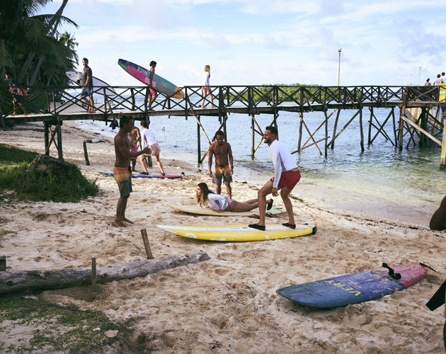 surf lessons at cloud 9 Nay Palad