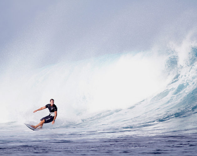 Surfer at Six Senses Malolo Fiji