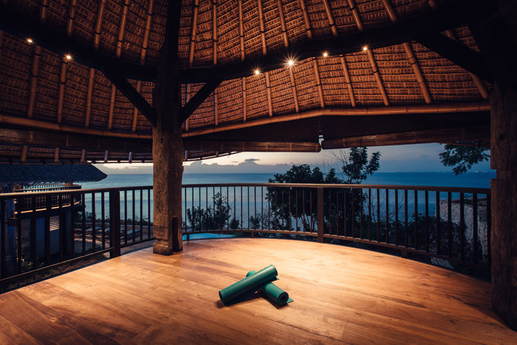 Suarga Padang Padang Bajau Villa yoga space