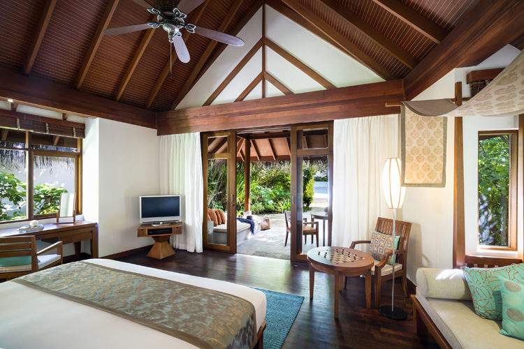 Anantara Dhigu interior of sunrise beach villa