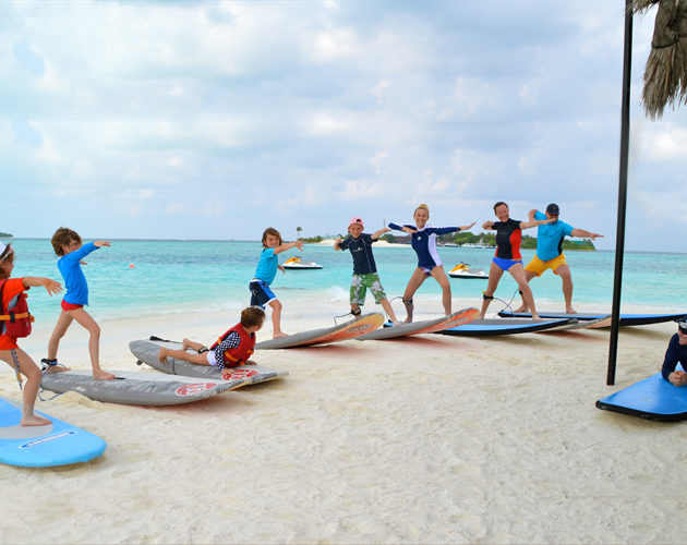 surfing at Anantara Dhigu