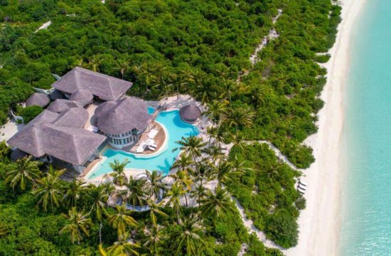 Wayfarers Atlas Maldives Surf Resort Soneva Jani 4BR Island Reserve Aerial by Alicia Warner