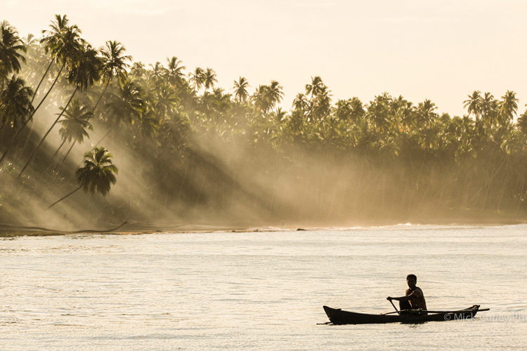 traditional canoes at Resort Latitude Zero Indonesia Surf Resort