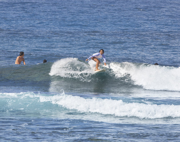 surfing at Cloud 9 Nay Palad