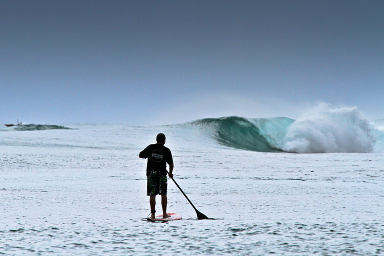 SUP at resort latitude zero Sumatra Surf Resort