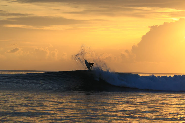 sunset surf sessions at Resort Latitude Zero