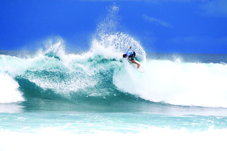 Surfing at Four Seasons Kuda Haruu, Maldives the perfect family surf trip