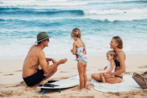 The Payne family on the North Shore Oahu